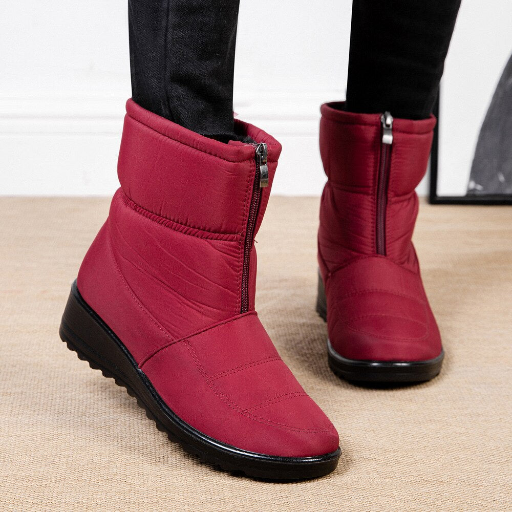 Santoni Leren sneakers met bontvoering en dubbele gespsluiting Zwart Santoni Leren sneakers met bontvoering en dubbele gespsluiting Zwart
