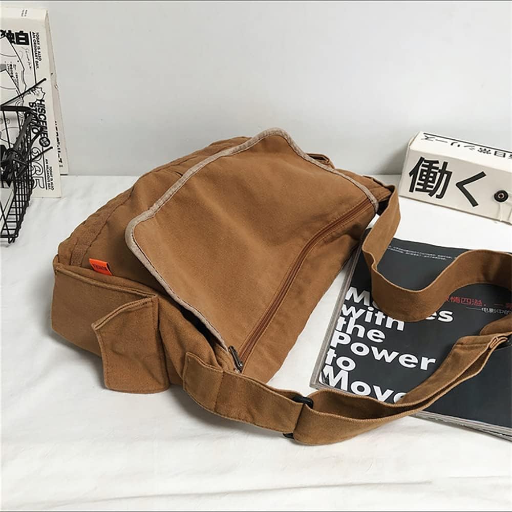 Vintage Canvas Schoudertas – Aelric