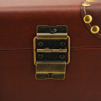 Vintage Leren Handbagagekoffer met Legering Slot - Heritage Bruin