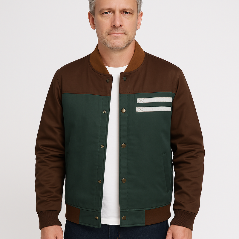 Lichte heren bomber overgangsjas in vintage-look – Adrian