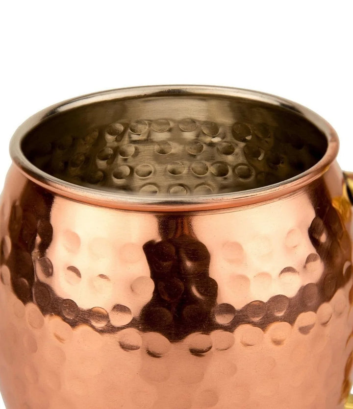 Gehamerde Koperen Mok Set - ChillCopper