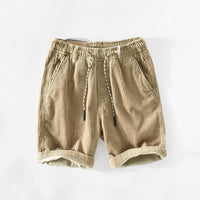 Zomer heren katoenen shorts met trekkoord – Leon