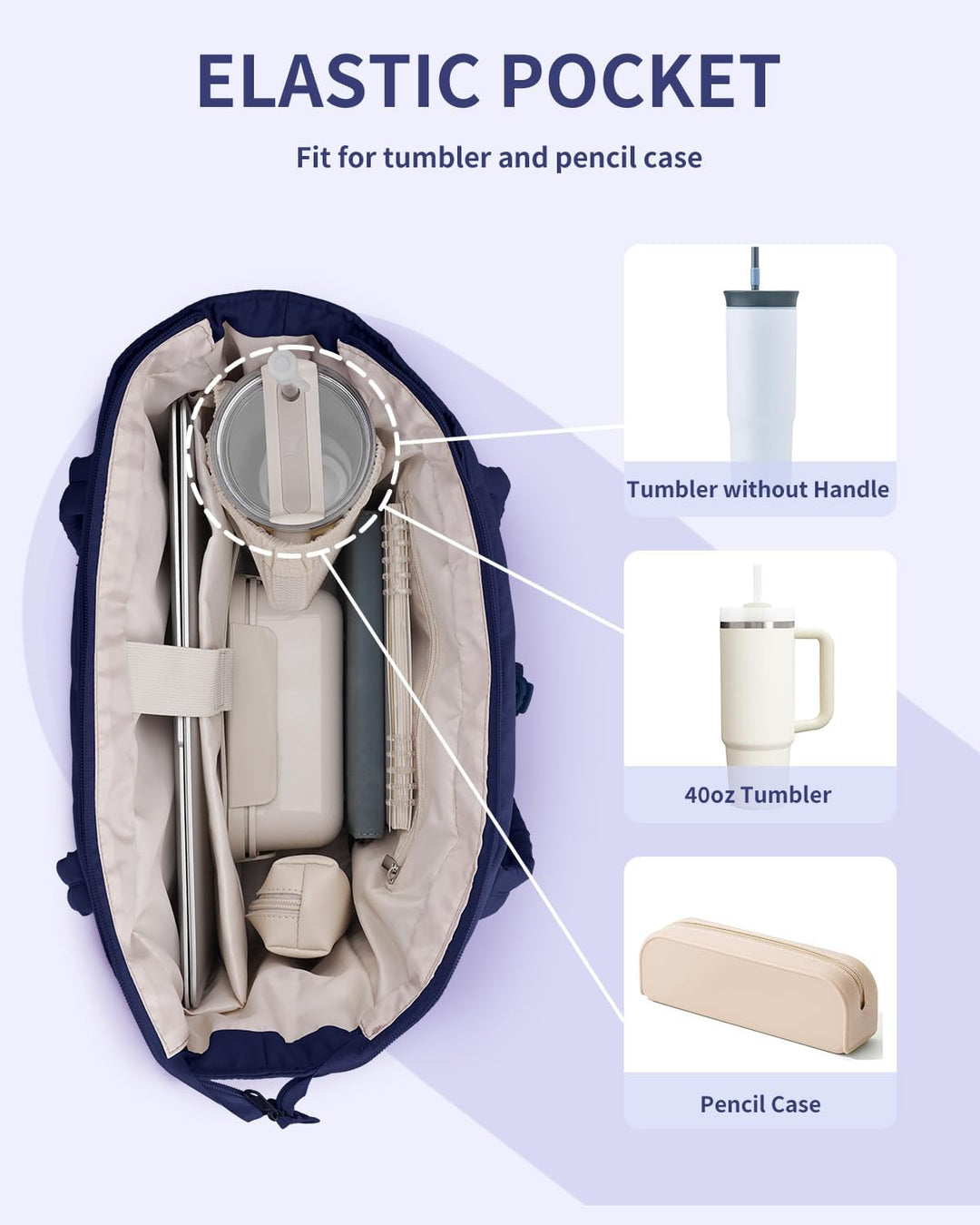 Gewatteerde Puffer Schoudertas met Bekerhouder & Laptop Sleeve voor Reizen en Werk