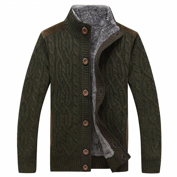 Heren Gebreid Vest met Warme Voering – Tobias