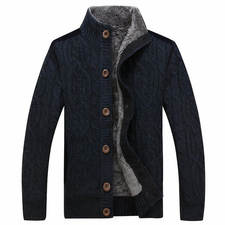 Heren Gebreid Vest met Warme Voering – Tobias
