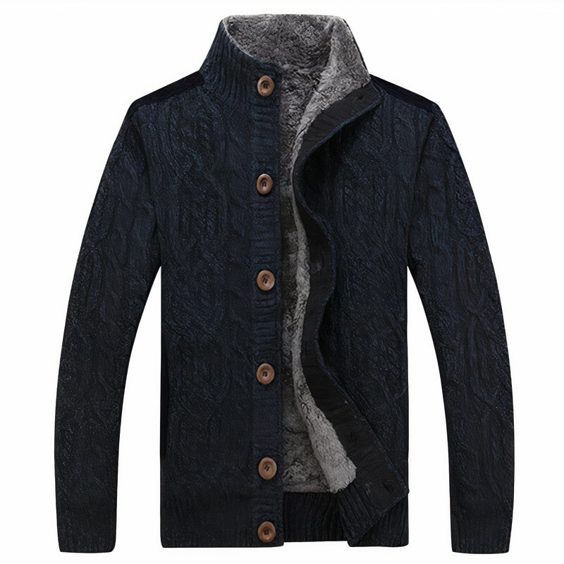 Heren Gebreid Vest met Warme Voering – Tobias