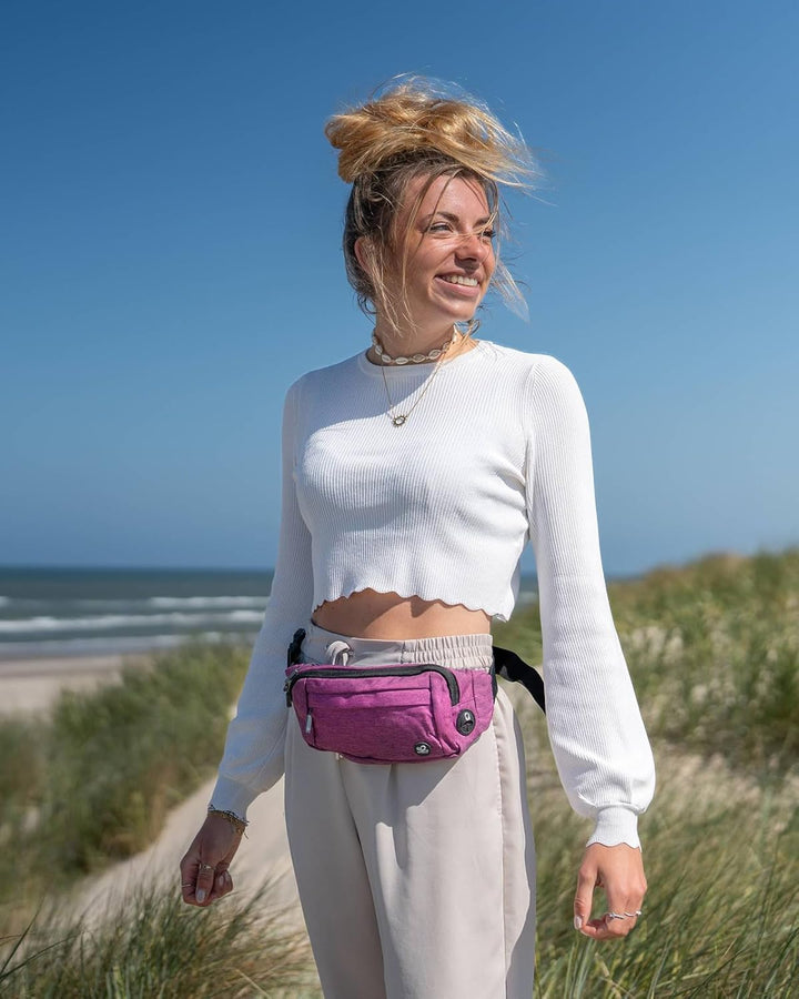 Slim Waterdichte Heuptas met Verstelbare Band en Koptelefoonaansluiting