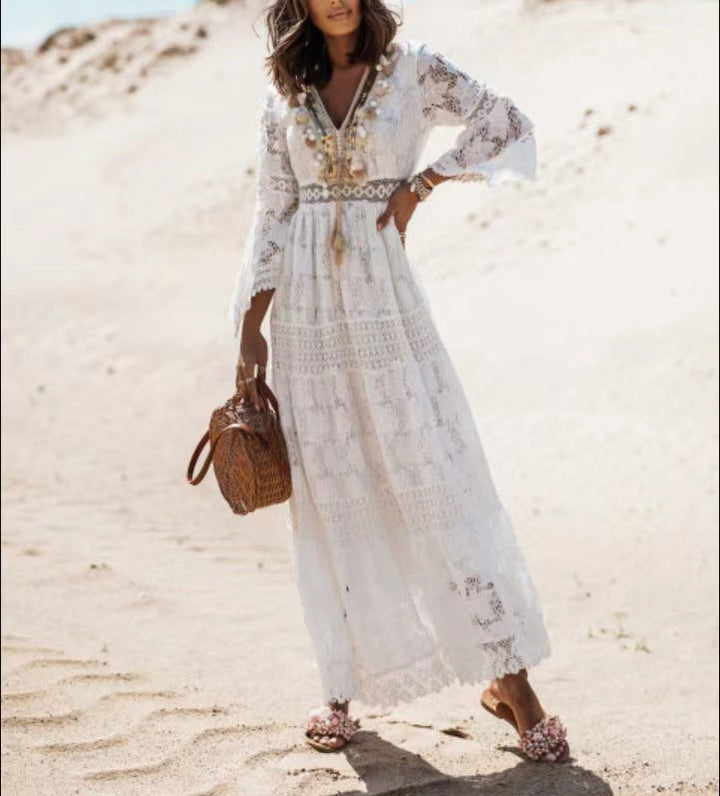 Boho maxi sukienka - Elvira
