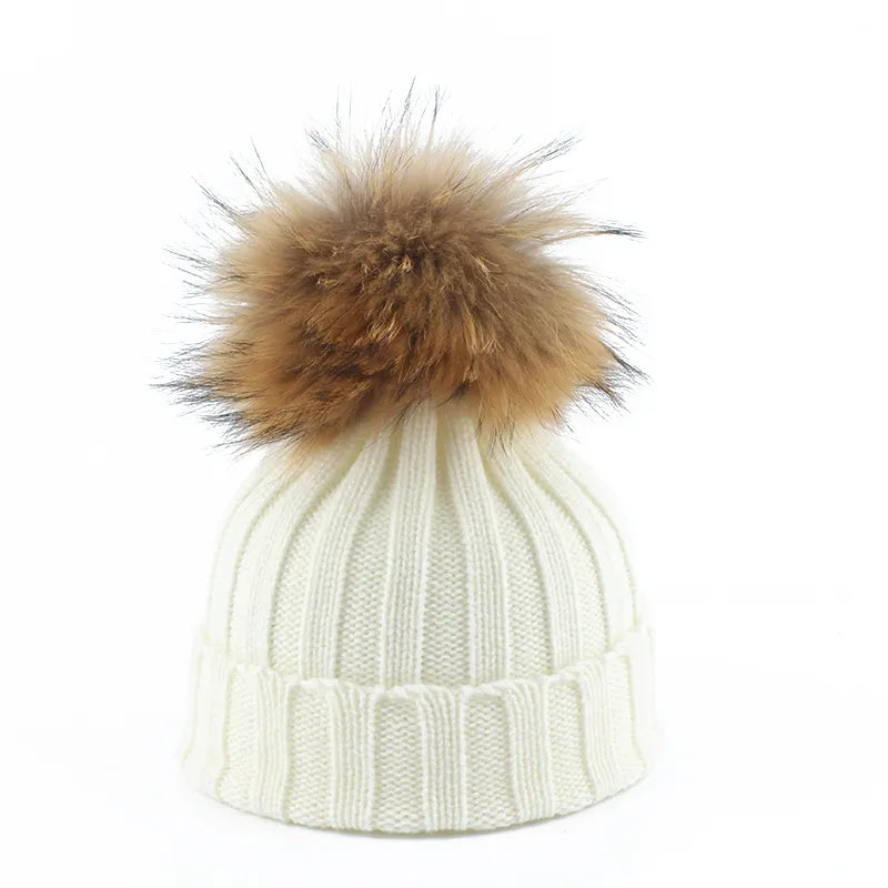 Gebreide Winter Pom-Pom Muts - Felina