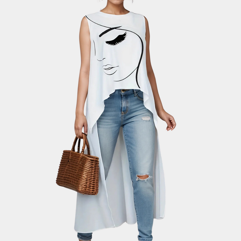 Stijlvolle Witte Top voor Dames - Mira