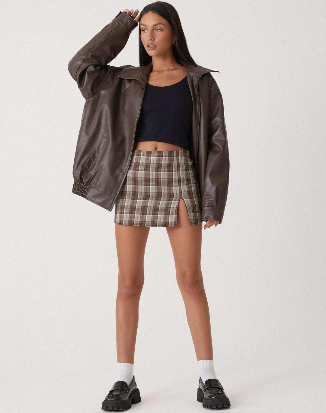 Oversized Los Leren Damesjasje – Yara