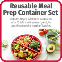 BPA-vrije Maaltijd Prep Containers, Set van 10