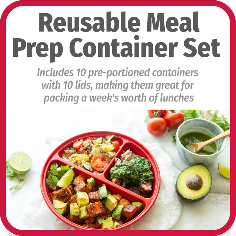 BPA-vrije Maaltijd Prep Containers, Set van 10