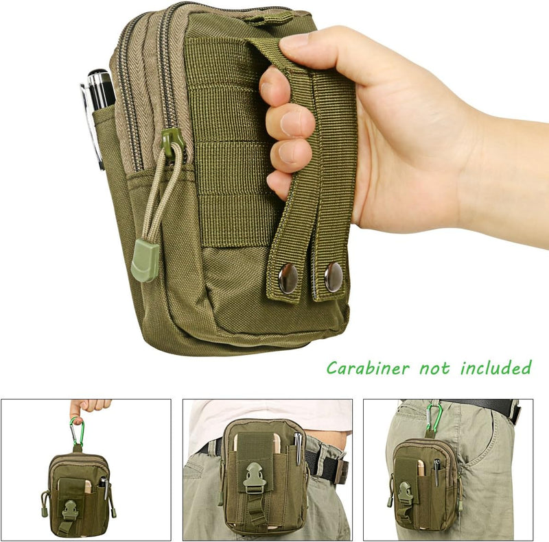 Compact Tactical Molle Pouch met Telefoonhouder en Utility Vakjes