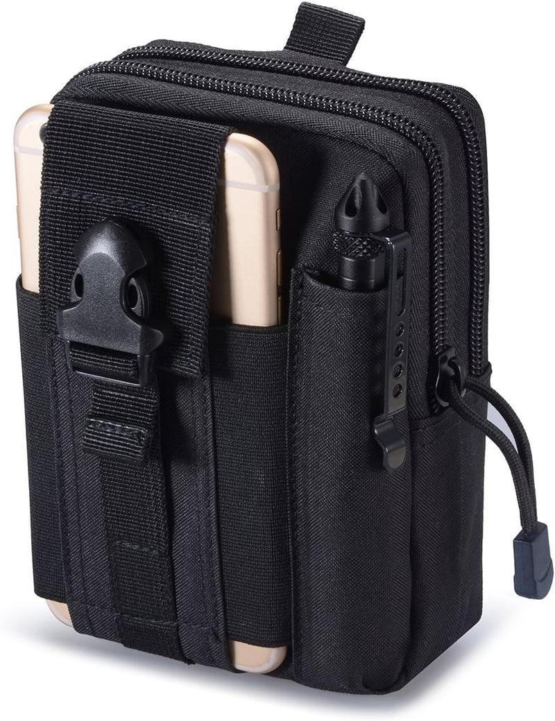 Compact Tactical Molle Pouch met Telefoonhouder en Utility Vakjes