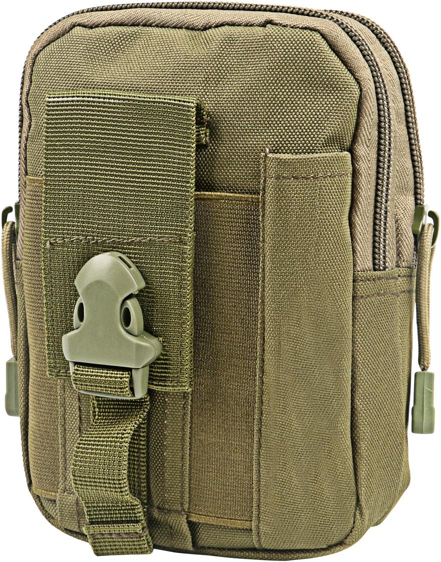 Compact Tactical Molle Pouch met Telefoonhouder en Utility Vakjes