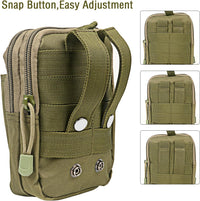 Compact Tactical Molle Pouch met Telefoonhouder en Utility Vakjes