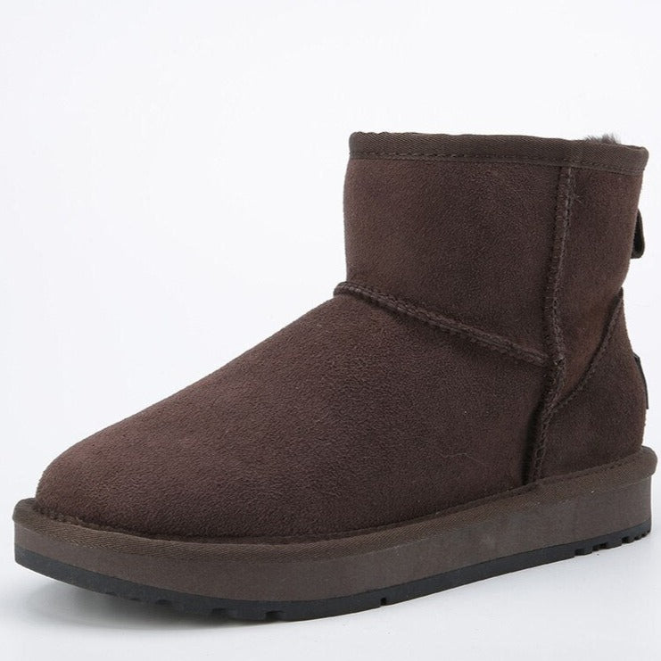 Inoe Suede Winterschoenen | Echt schapenwol, super warm & zacht