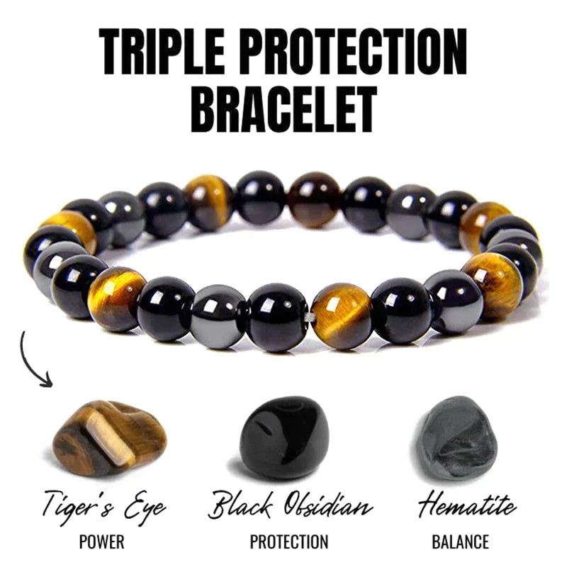 Triple Protection Kralenarmband | Stoer met betekenis