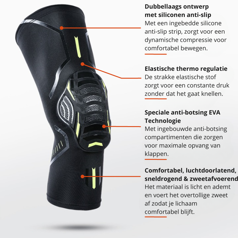 Shockproof Knie Support (2. st.) | Maximaliseer prestaties en verlicht kniepijn