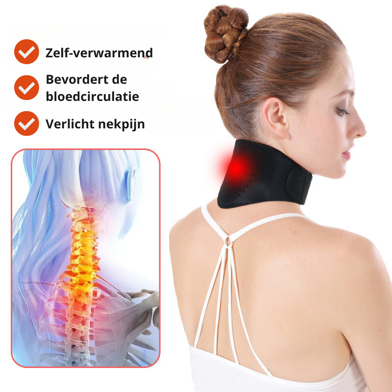 HeatRelief Nekband | Verlicht pijn en stress met deze magnetische nekbrace!