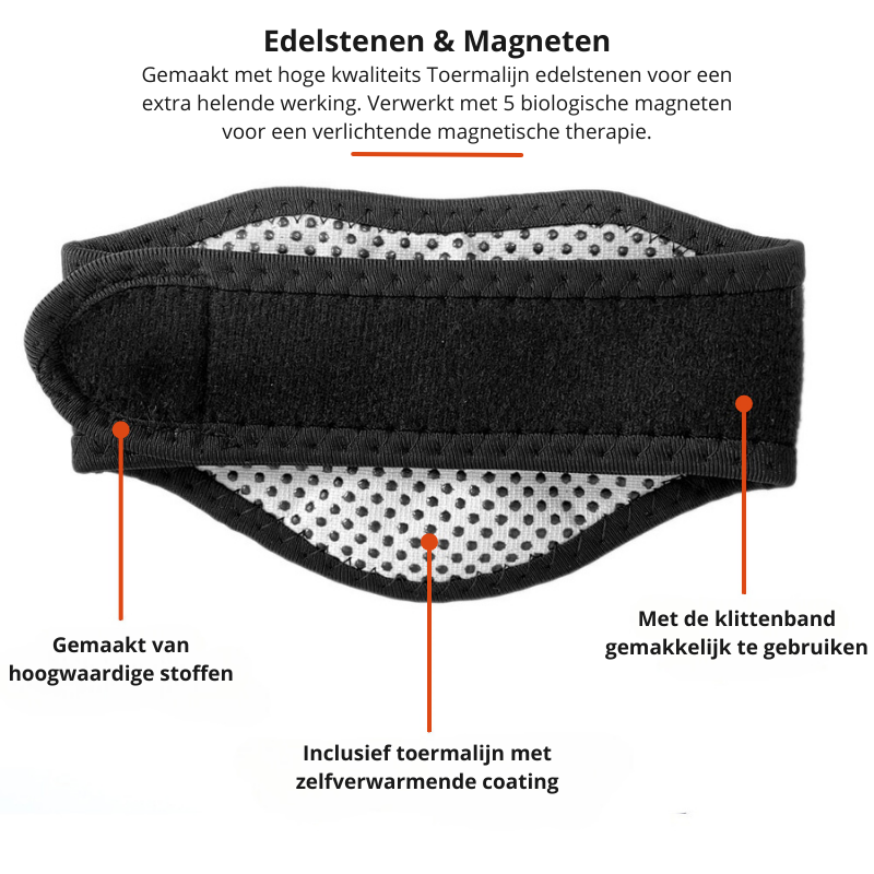 HeatRelief Nekband | Verlicht pijn en stress met deze magnetische nekbrace!