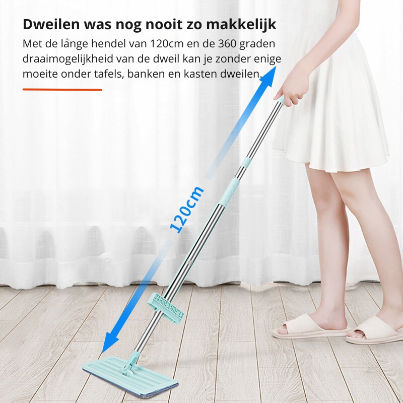 EasyMop | Bespaar tijd en moeite met de handige squeeze reinigingsfunctie