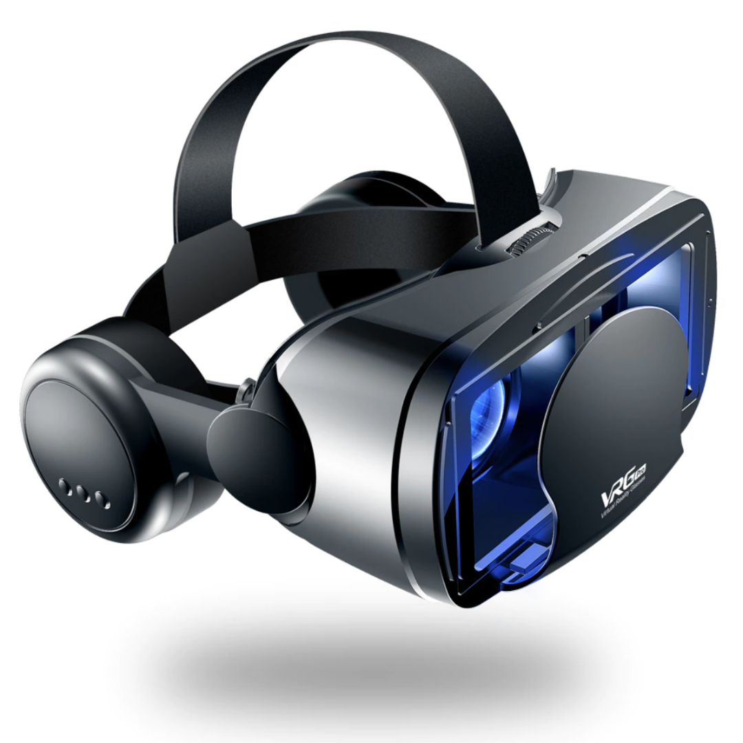 Vardi Reality PRO+™ | Smart VR Bril met Geïntegreerde Headset voor iPhone & Android