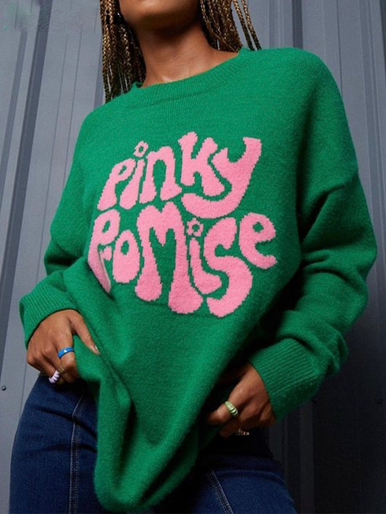 Pinky Promise Sweater | Hippe trui voor de herfst