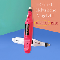 6-in-1 Elektrische Nagelvijl | Met deze professionele manicureset wordt jij je eigen nagelstylist