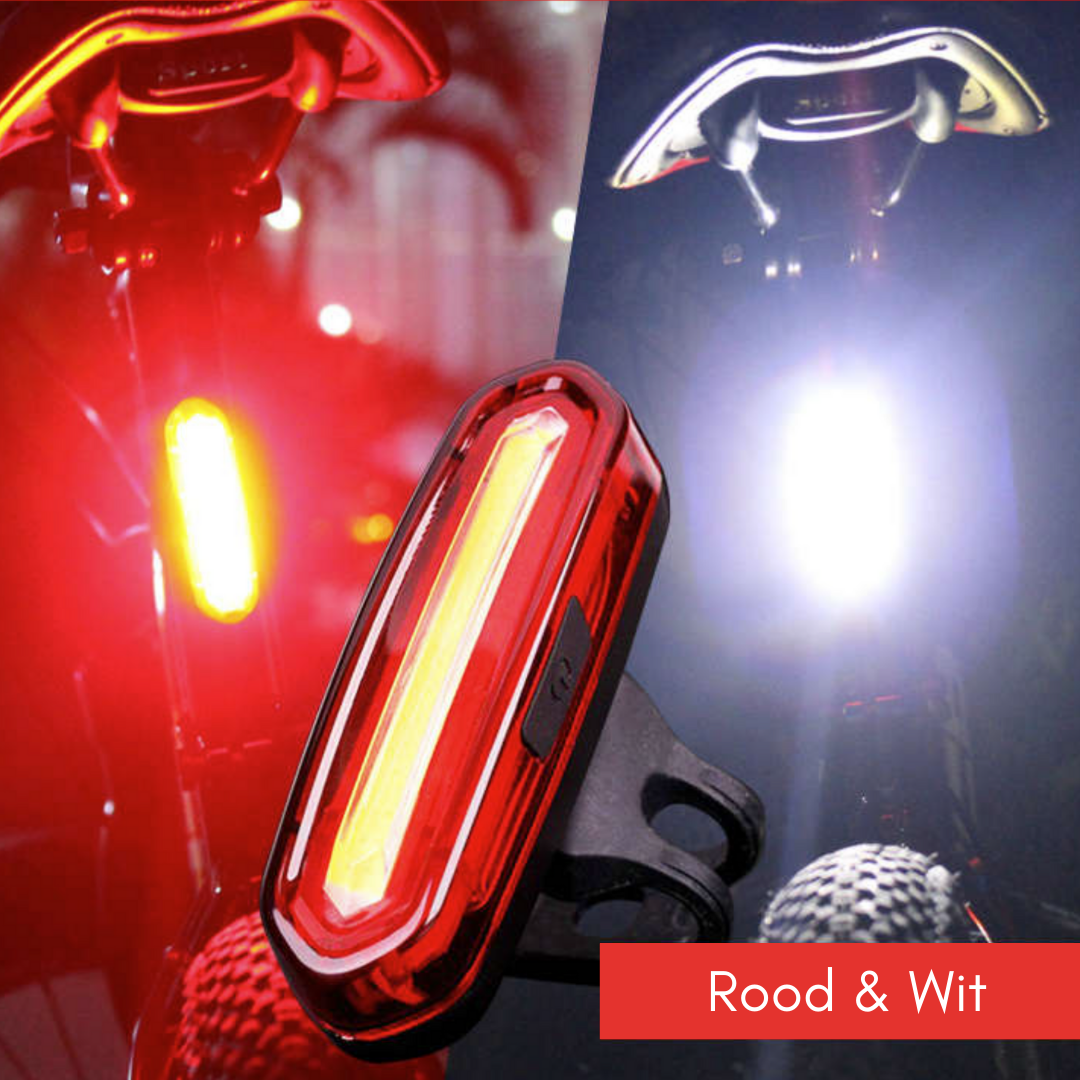 LightUp™ Fiets LED Achterlicht, Afneembaar & Oplaadbaar