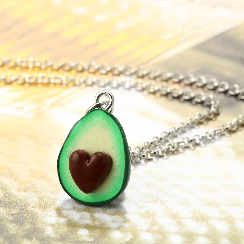 Avocado hart ketting | Een unieke vriendschapsketting