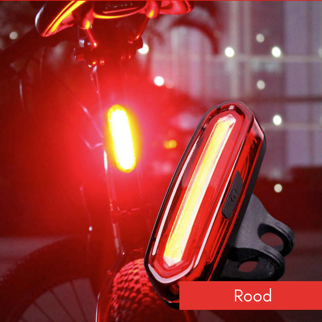 LightUp™ Fiets LED Achterlicht, Afneembaar & Oplaadbaar