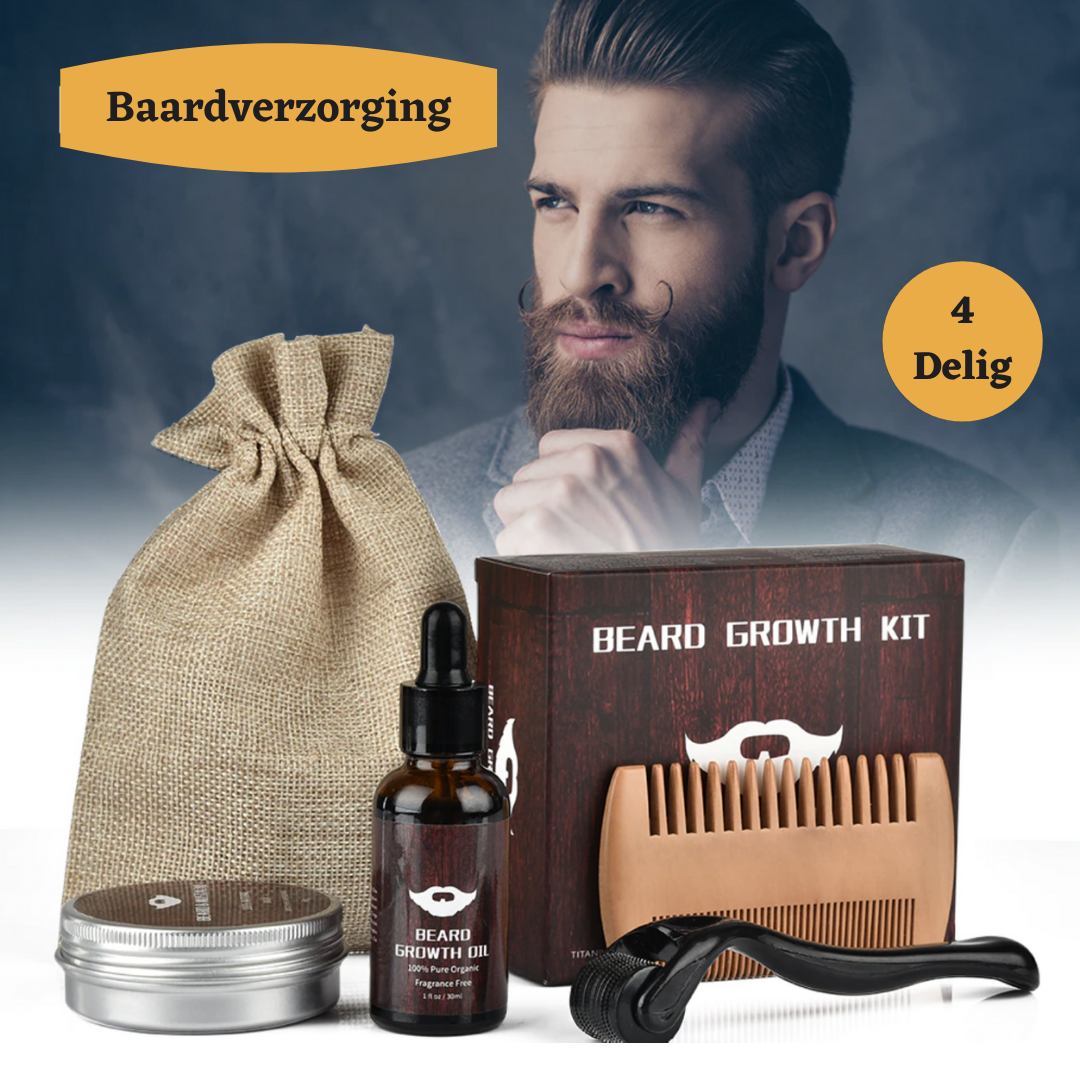 Baardgroei Barber Kit™ | Stimuleert jouw baardgroei & verzorgt de huid