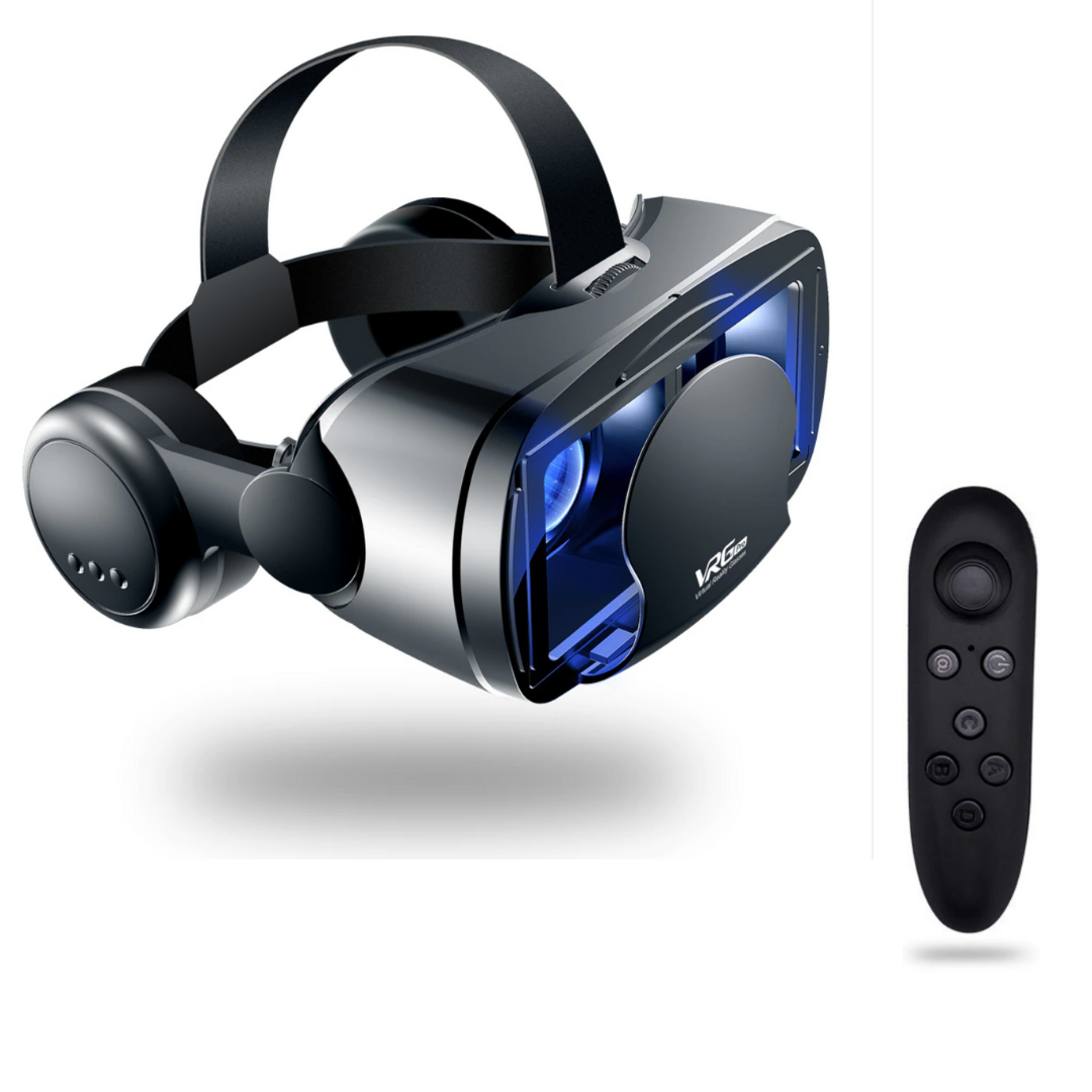 Vardi Reality PRO+™ | Smart VR Bril met Geïntegreerde Headset voor iPhone & Android