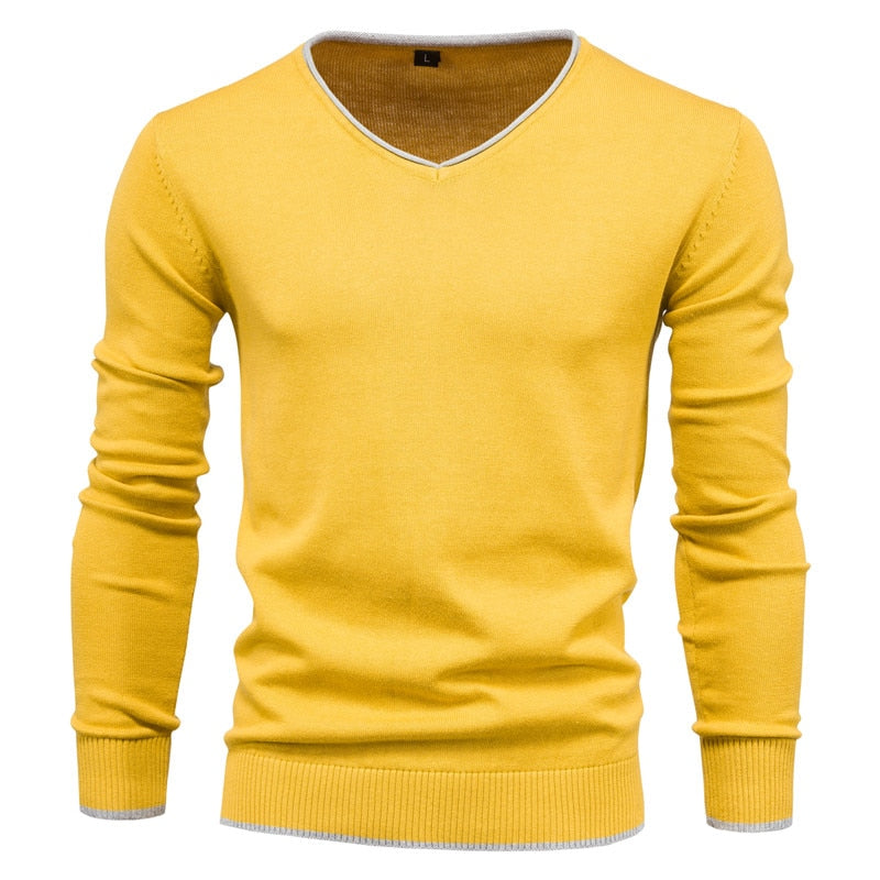 Vardi Dante™ Heren Trui | Slim Fit Sweater met V-Neck