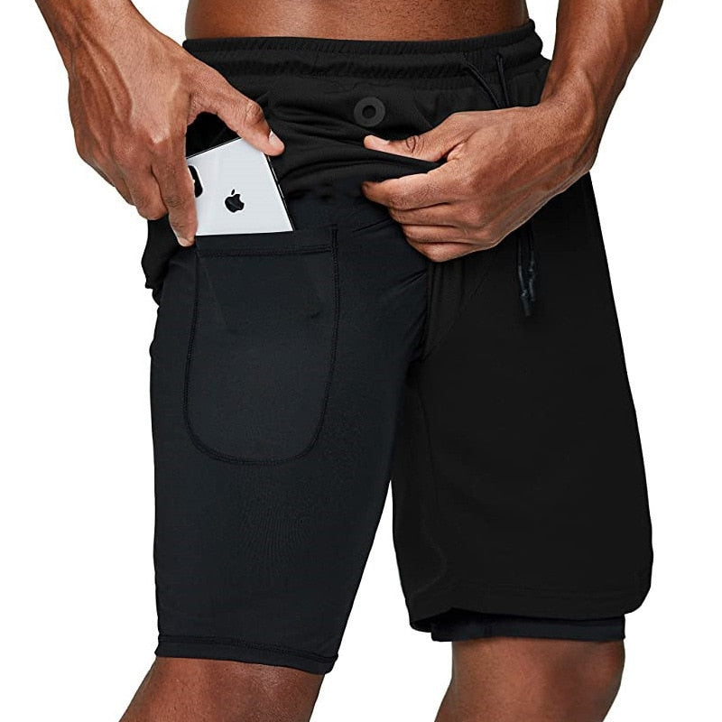 X-Fit Running Shorts | Incl. Telefoonzak & Sleuf voor Shirt