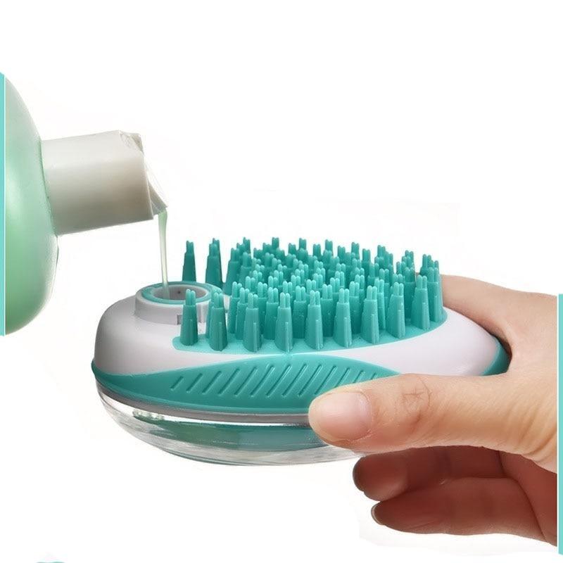 Cara Camilla™ 2-in-1 Zeepdispenser Massage Borstel | Een schone & blije hond! - Cara Camilla