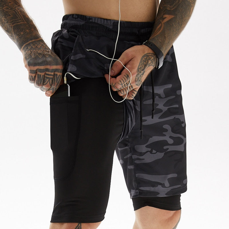 X-Fit Running Shorts | Incl. Telefoonzak & Sleuf voor Shirt