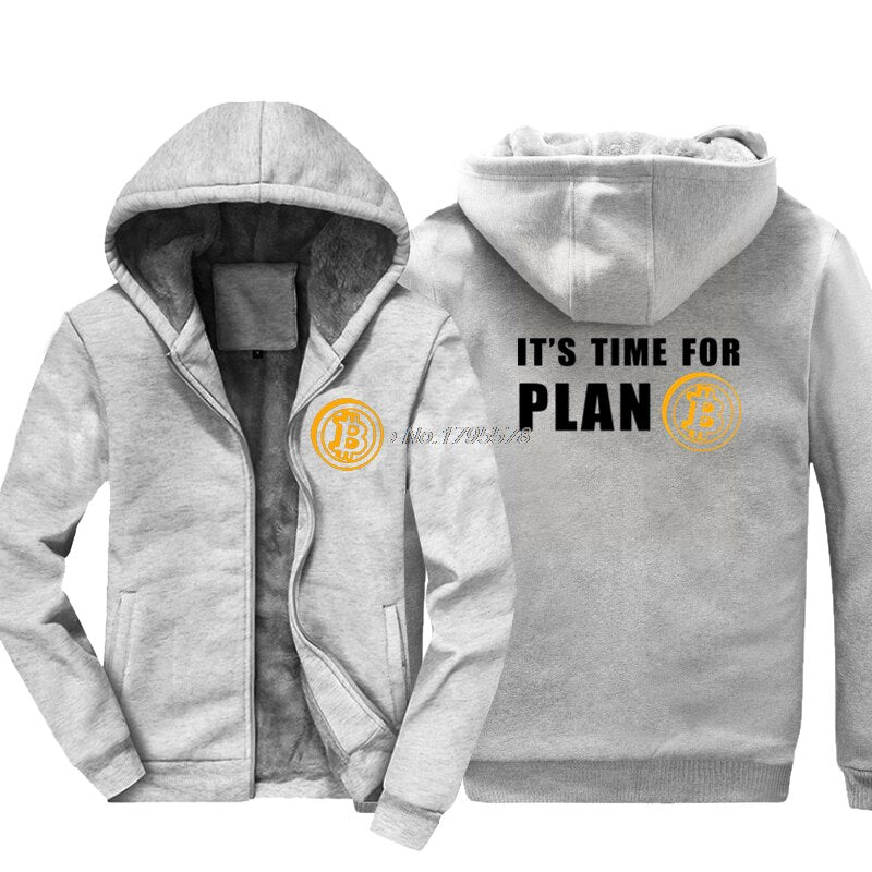 Vardi Bitcoin Hoodie | It's Time For Plan B - Warme & Zachte Herfst en Winterhoodie