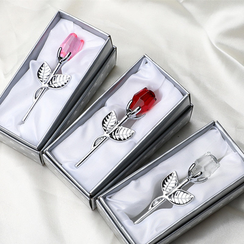 Valentine Gift for Her | Glazen roos met prachtige box