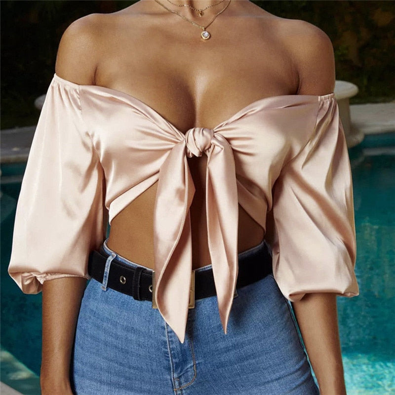 Joanne Satin Top | Sexy, elegant & stijlvol