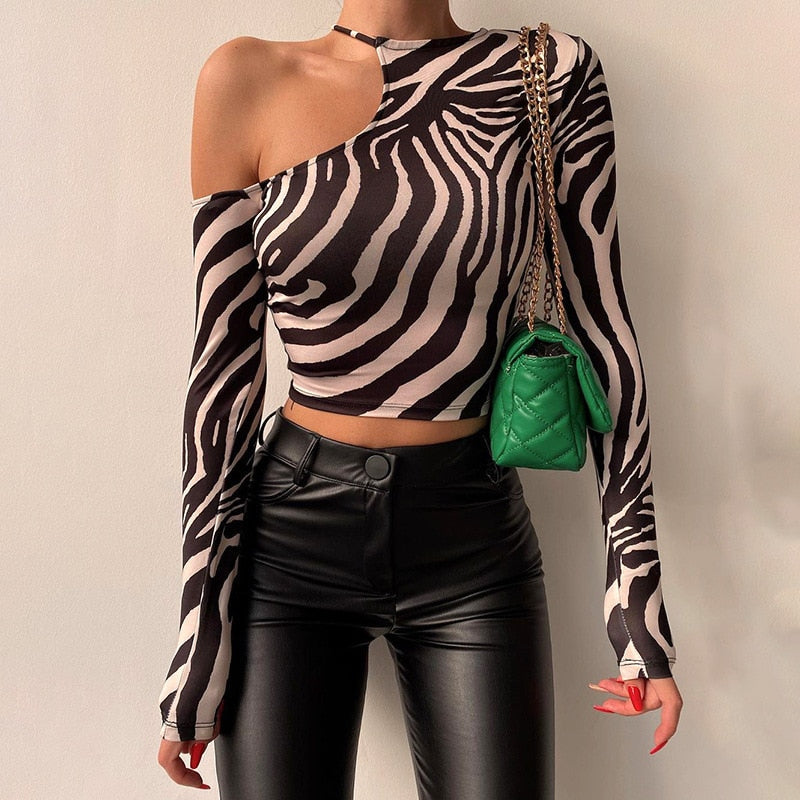 Bijou Zebra Top | Dé print van dit seizoen