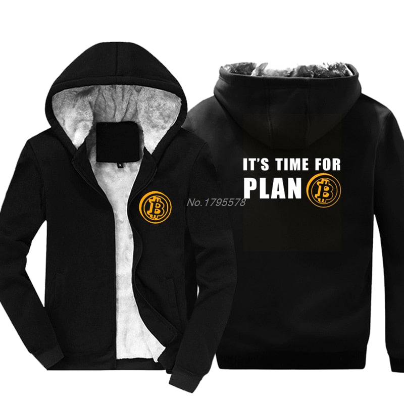 Vardi Bitcoin Hoodie | It's Time For Plan B - Warme & Zachte Herfst en Winterhoodie