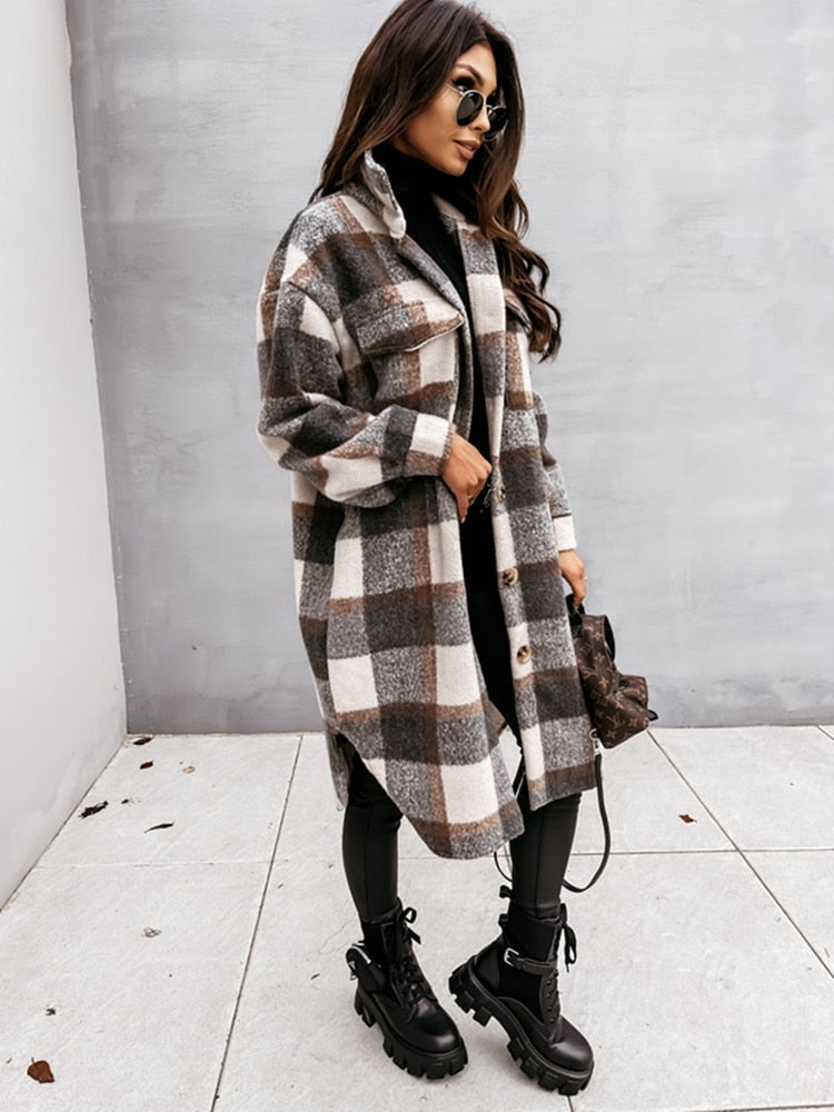 Raisha Plaid Jacket | Casual, retro & fashionable