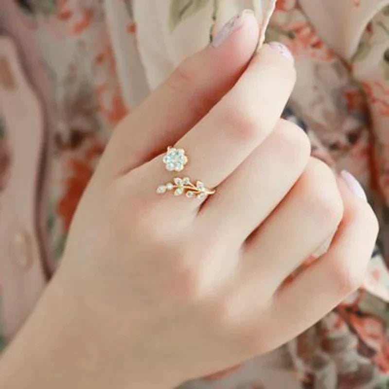 Wish Flowers Ring | Met schattig bloemendesign