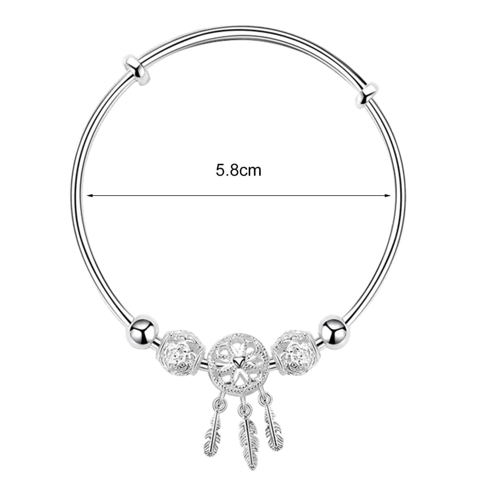 Zilveren Dreamcatcher armband