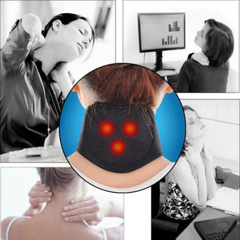 HeatRelief Nekband | Verlicht pijn en stress met deze magnetische nekbrace!