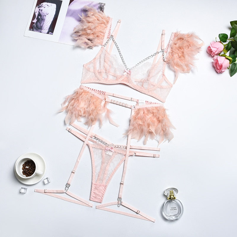 Vardi Dante™ Mirella 3-delige lingerieset | Een sexy set met unieke details