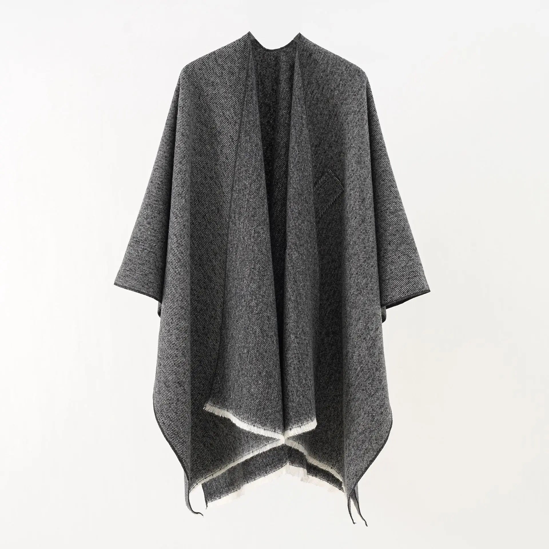 Mia Kasjmier Poncho | Retro & Stijlvol